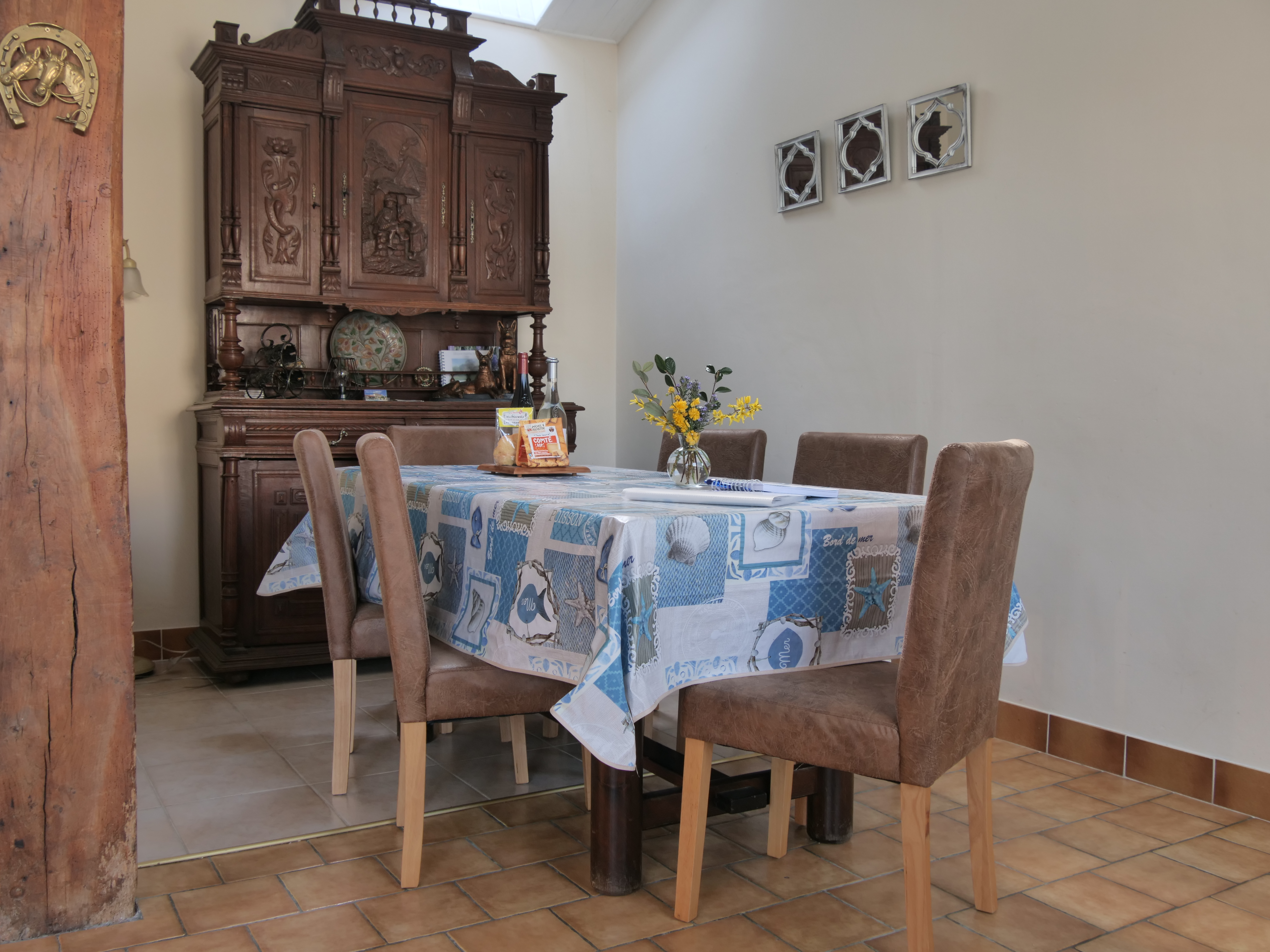 Dining Area at L'Ecurie HOliday Cottage