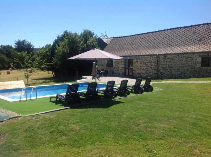 Private heated pool