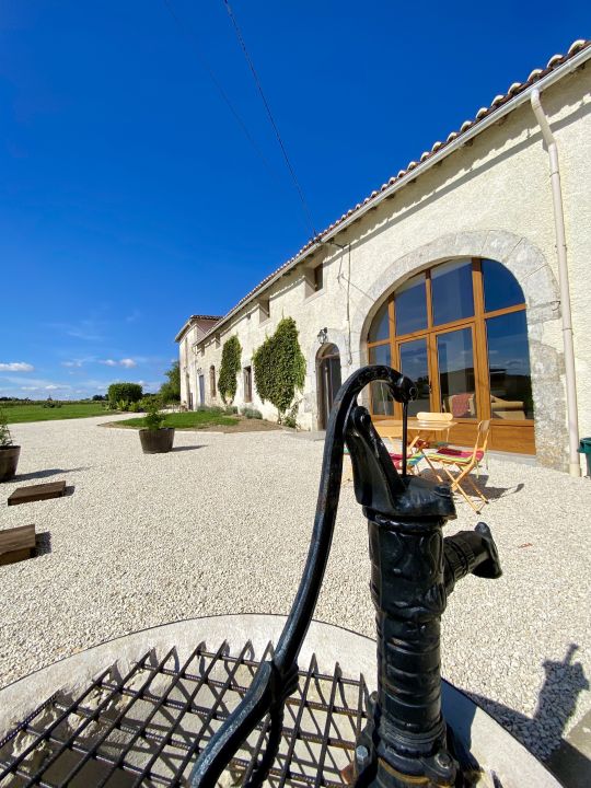 Property front showing entrance, gite 2